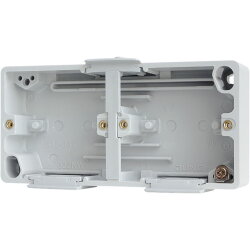 Jung Montagegehäuse 2fach, waagerecht, Thermoplast,...