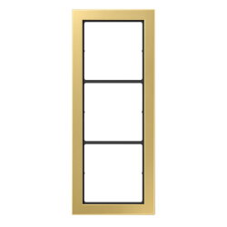 Jung Rahmen, 3-fach, FLAT DESIGN, Messing classic FDME2983C