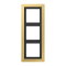 Jung Rahmen 3fach, Messing, LS-DESIGN, Messing classic MED2983C
