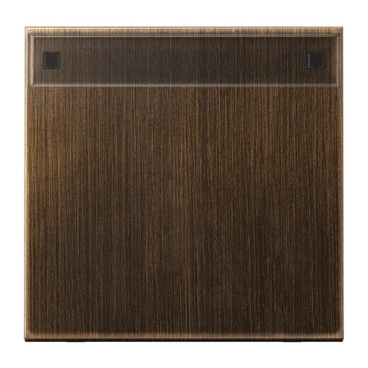 Jung Wippe 1fach, mit Schriftfeld, Messing, Serie LS, Messing antik ME2990NAAT