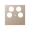 Jung Abdeckung für 4-Loch SAT-TV-Steckdose (Ankaro), Thermoplast lackiert, Serie A, champagner A561-4SAT2CH