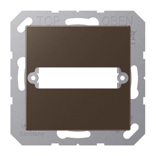 Jung Abdeckung für 1 D-Subminiatur-Steckverbinder, 25 polig, Serie A, mokka A594-125MO