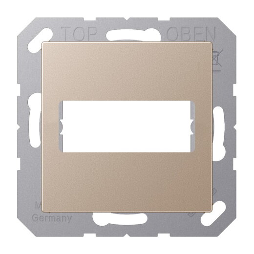 Jung Abdeckung für 1 D-Subminiatur-Steckverbinder, 9-/15-polig, Serie A, champagner A594-1915CH