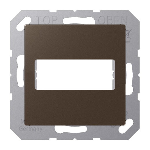 Jung Abdeckung für 1 D-Subminiatur-Steckverbinder, 9-/15-polig, Serie A, mokka A594-1915MO