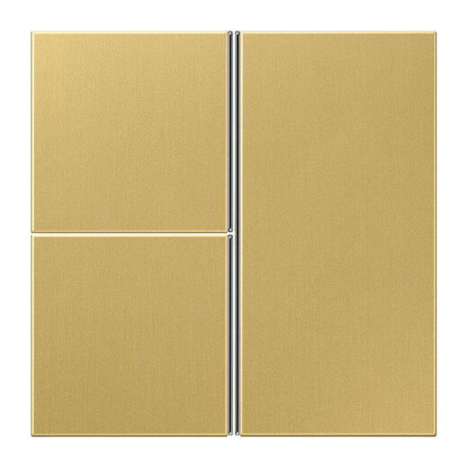 Jung Tastensatz 3fach, F40, Serie LS, Messing classic ME2403TSAC