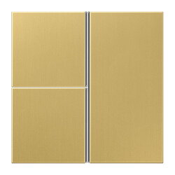 Jung Tastensatz 3fach, F40, Serie LS, Messing classic...