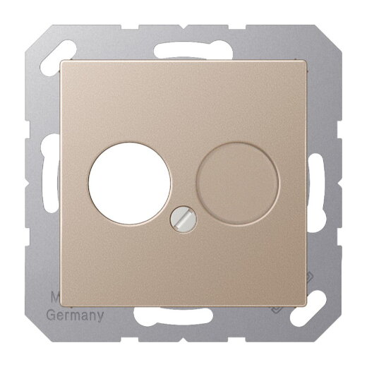 Jung Abdeckung für 1 Rundsteckverbinder bis 18,5 mm ?, Serie A, champagner A562CH