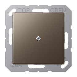 Jung Leitungsauslass mit Zugentlastung, Serie A, mokka...