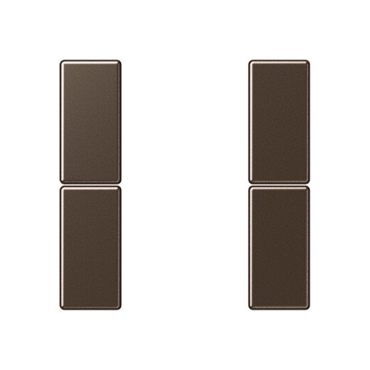 Jung Tastensatz 2fach, F50, Serie A, mokka A502TSAMO