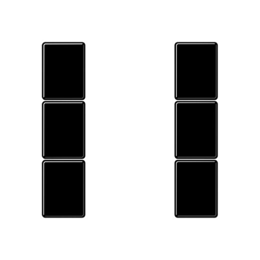 Jung Tastensatz 3fach, F50, Serie A, schwarz A503TSASW