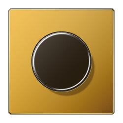 Jung Abdeckung für Drehdimmer, Metall mit echter...