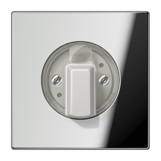 Jung Abdeckung für Drehschalter, Metall verchromt, Serie LS, glanzchrom GCR1941