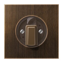 Jung Abdeckung für Drehschalter, Messing, Serie LS,...