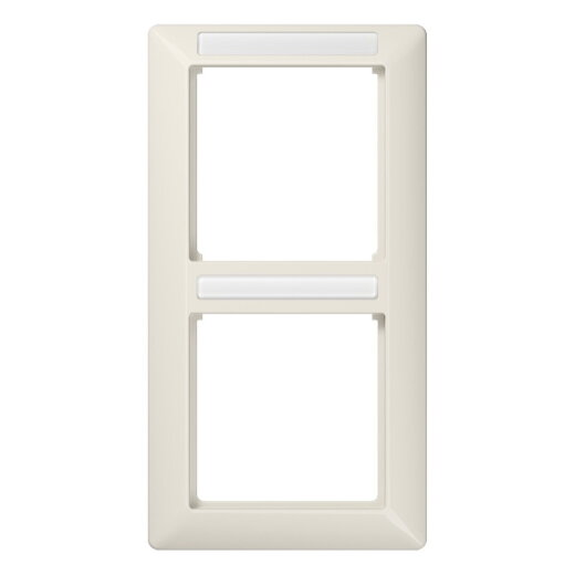 Jung Rahmen 2fach, mit Fenster (sprühnebeldicht), senkrechte Montage, Thermoplast, AS 500, weiß AS582BFINA