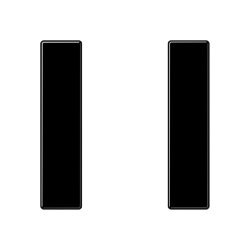 Jung Tastensatz 1fach, F50, Serie A, schwarz A501TSASW