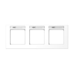 Jung Rahmen 3fach, mit Schriftfeld, waagerechte Montage,...