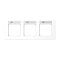Jung Rahmen 3fach, mit Schriftfeld, waagerechte Montage, Thermoplast, A CREATION, alpinweiß AC5830BFNAWW