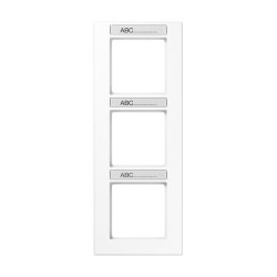 Jung Rahmen 3fach, mit Schriftfeld, senkrechte Montage,...