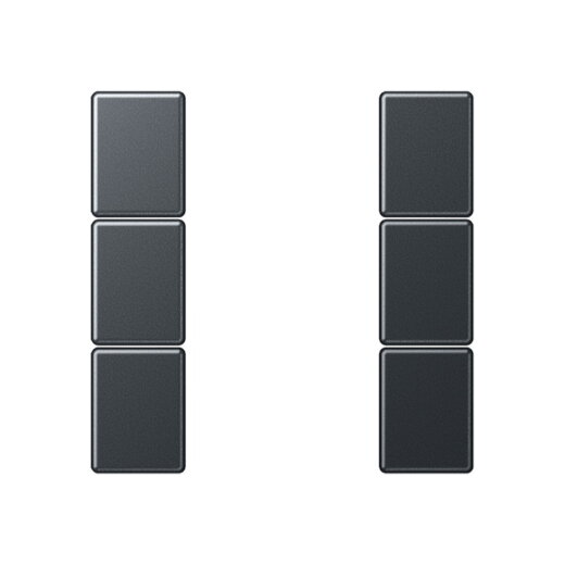 Jung Tastensatz 3fach, F50, Serie A, anthrazit matt A503TSAANM