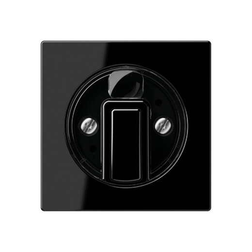 Jung Abdeckung für Drehschalter, Thermoplast, Serie A, schwarz A1541BFSW