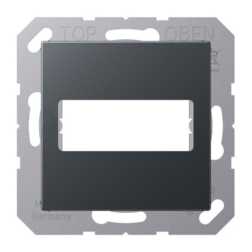 Jung Abdeckung für 1 D-Subminiatur-Steckverbinder, 9-/15-polig, Serie A, anthrazit matt A594-1915ANM