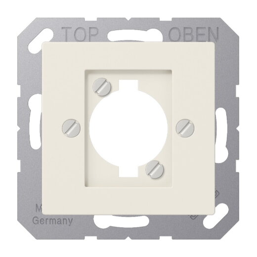 Jung Abdeckung für XLR-Steckverbinder (P-Serie), Thermoplast, Serie AS, weiß A568BF