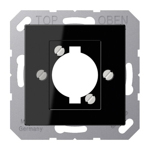 Jung Abdeckung für XLR-Steckverbinder (P-Serie), Thermoplast, Serie A, schwarz A568BFSW