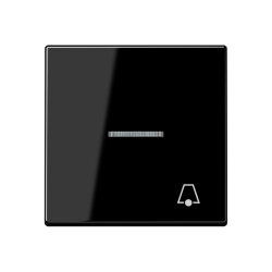 Jung Wippe 1fach mit Lichtleiter, Symbol Klingel,...