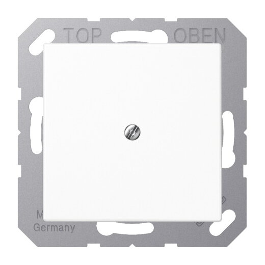 Jung Leitungsauslass mit Zugentlastung, Thermoplast, Serie A, alpinweiß A590BFAWW