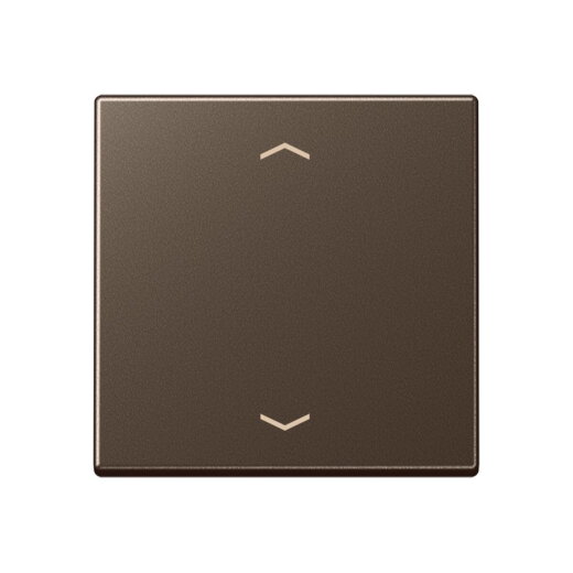 Jung LB-Management Taster 1fach, mit Pfeilsymbolen, Duroplast lackiert, Serie A, mokka A1700PMO