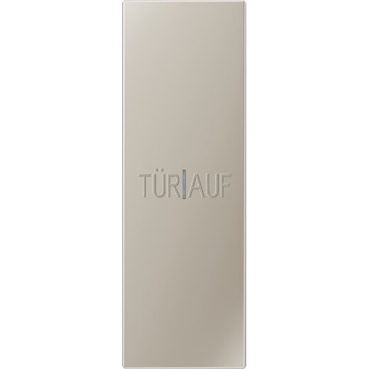 Jung Großflächenwippe (70 x 212,4 mm), mit Lichtleiter, Text Tür auf, senkrecht, Serie LS, Edelstahl ES2993KO5P