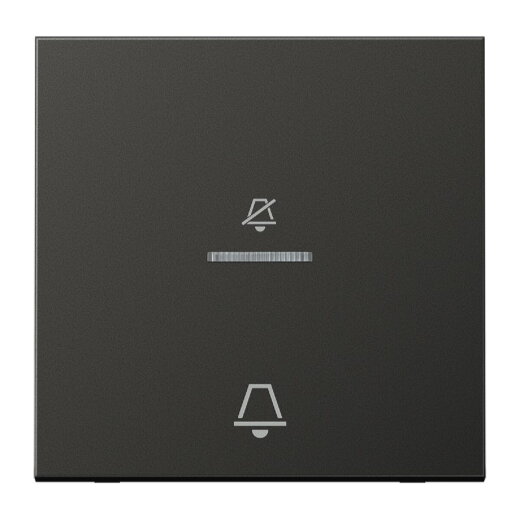 Jung Hotelwippe, Außenstelle, Symbole Nicht stören und Klingel, Serie LS, anthrazit (lackiertes Aluminium) ALCUKO5DAN