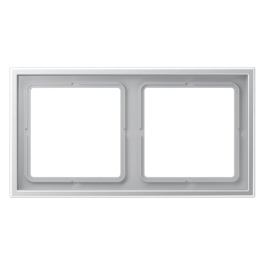 Jung Rahmen 2fach, Thermoplast lackiert, LS ZERO, Aluminium LSZAL982BF