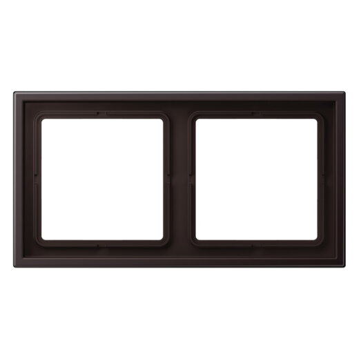 Jung Rahmen 2fach, Thermoplast lackiert, LS ZERO, dark (lackiertes Aluminium) LSZAL982BFD