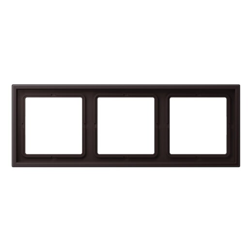 Jung Rahmen 3fach, Thermoplast lackiert, LS ZERO, dark (lackiertes Aluminium) LSZAL983BFD