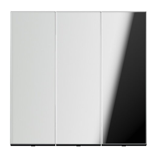 Jung Wippe 3fach, Metall verchromt, Serie LS, glanzchrom GCR993