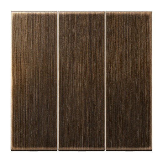 Jung Wippe 3fach, Messing, Serie LS, Messing antik ME993AT