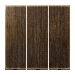 Jung Wippe 3fach, Messing, Serie LS, Messing antik ME993AT