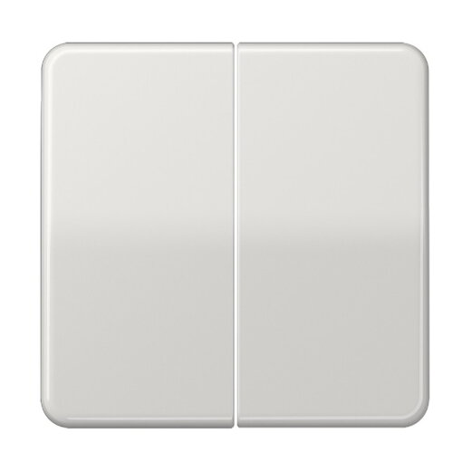 Jung LB-Management Taster 2fach, Duroplast, Serie CD, lichtgrau CD1702LG