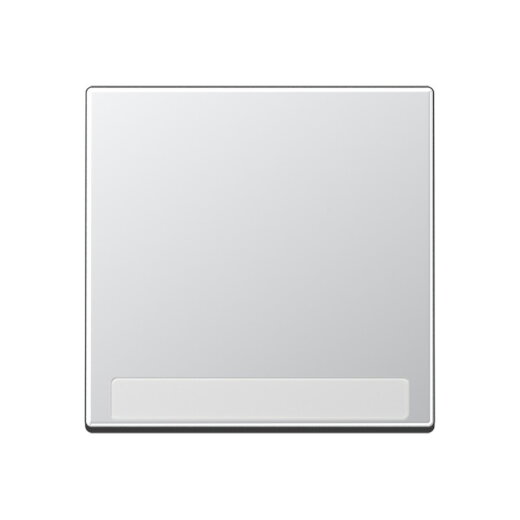 Jung Wippe 1fach, mit Schriftfeld, Thermoplast lackiert, Serie A, aluminium A590BFNAAL