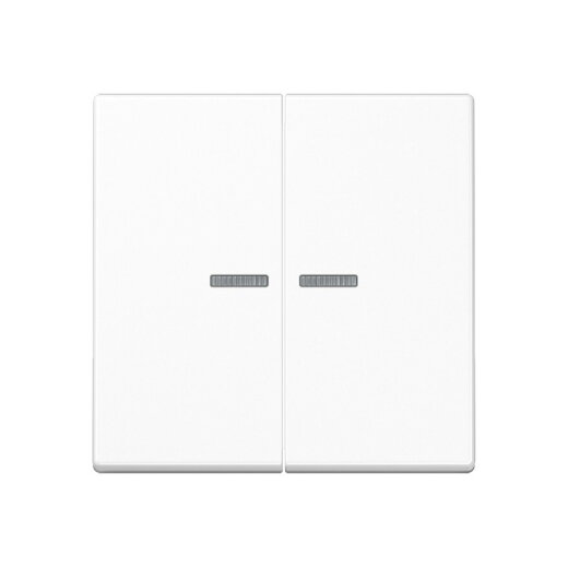 Jung Wippe mit Lichtleiter für Taster 2fach, Thermoplast, Serie A, alpinweiß A102KO5BFWW