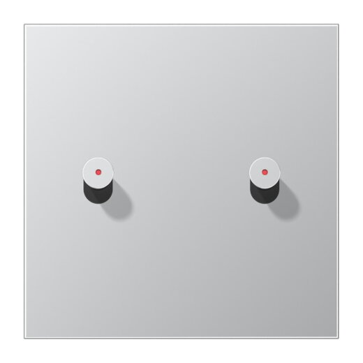 Jung Abdeckung mit Kipphebel mit Kalotte, Kegel, 1fach, 2 Kipphebel, Serie LS 1912, Aluminium AL12-5KOK0