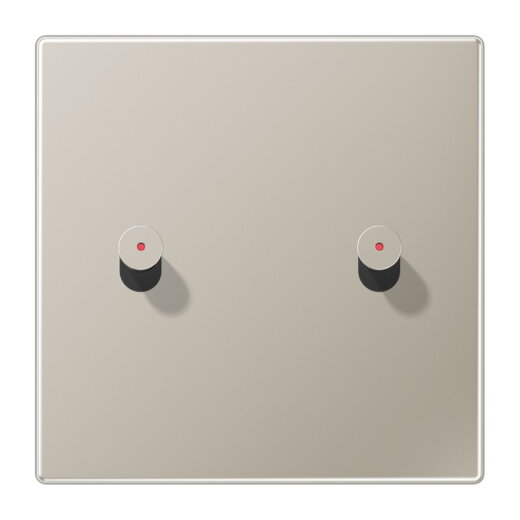 Jung Abdeckung mit Kipphebel mit Kalotte, Kegel, 1fach, 2 Kipphebel, Serie LS 1912, Edelstahl ES12-5KOK1