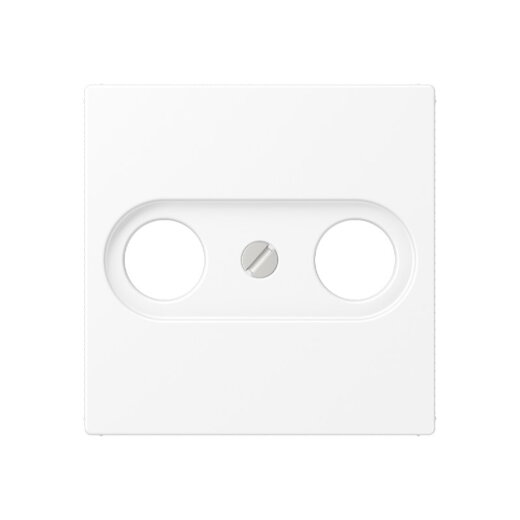 Jung Abdeckung für Antennendosen, Thermoplast lackiert, Serie A, schneeweiß matt A561BFPLTVWWM