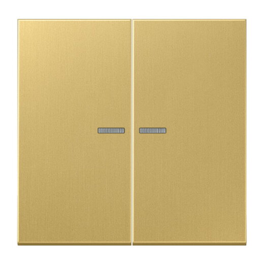 Jung Wippe mit Lichtleiter für Taster 2fach, Messing, Serie LS, Messing classic ME102KO5C