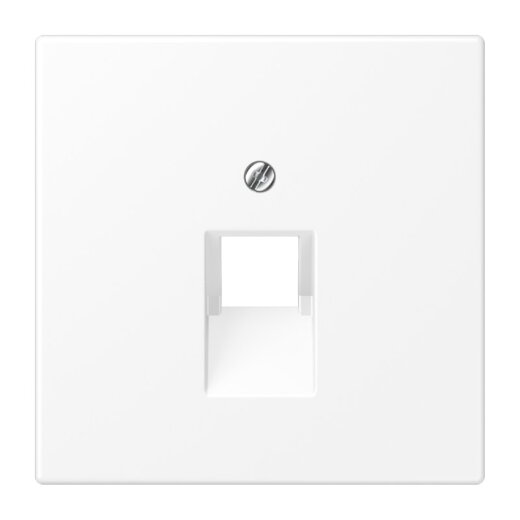 Jung Abdeckung für IAE/UAE-Anschlussdosen 1 x 8-polig, Thermoplast lackiert, Serie LS, schneeweiß matt LS969-1UAWWM