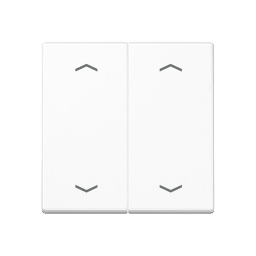 Jung Wippe, mit Pfeilsymbolen für Taster 2fach, Duroplast, Serie A, alpinweiß A102PWW