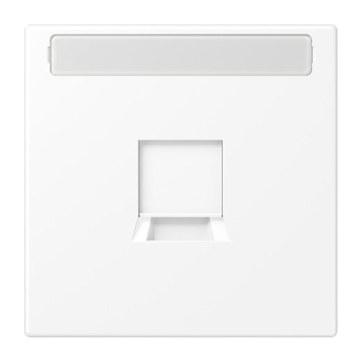 Jung Abdeckung (gerastet) für Modular-Jack-Steckbuchsen 1fach, lackiert, Serie LS, schne LS1969-1NAWEWWM