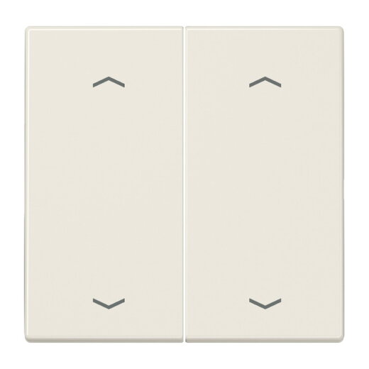 Jung Wippe, mit Pfeilsymbolen für Taster 2fach, Duroplast, Serie LS, weiß LS102P