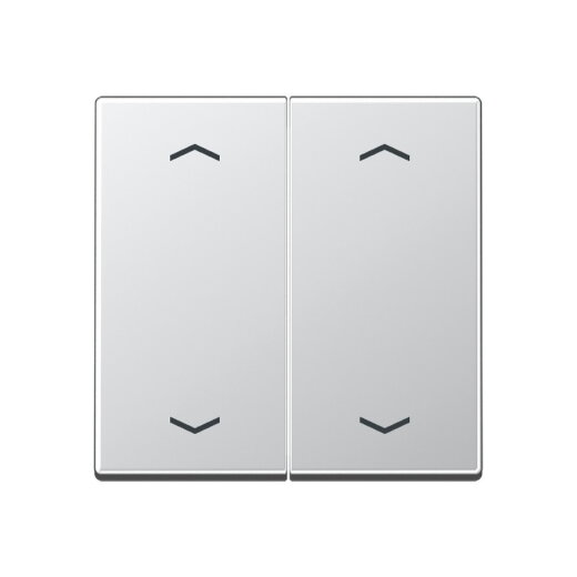 Jung Wippe, mit Pfeilsymbolen für Taster 2fach, Serie A, aluminium A102PAL